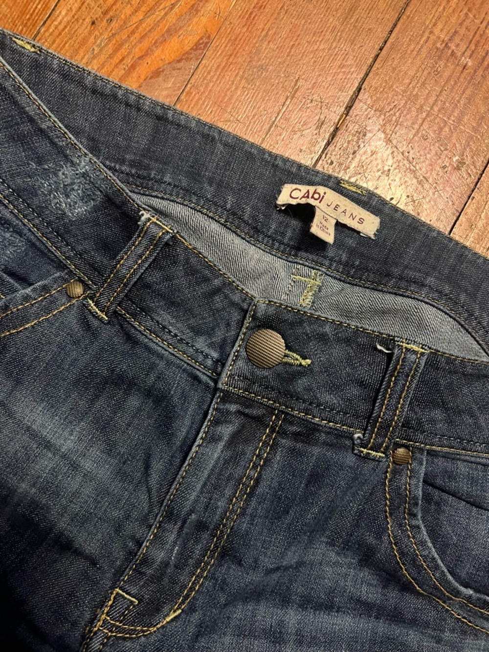 Classic Dark Wash Straight Leg Jeans